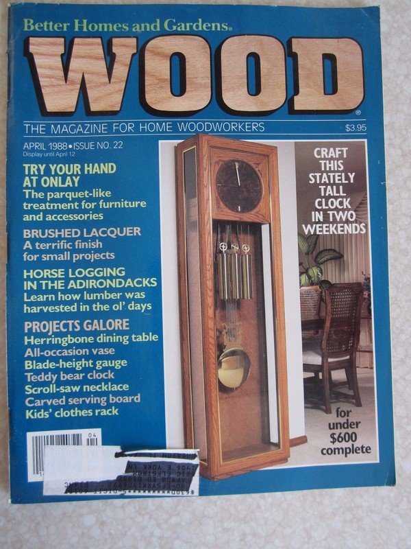 WOOD Better Homes & Gardens APRIL 1988 Issue 22 Woodworking Crafts Projects 