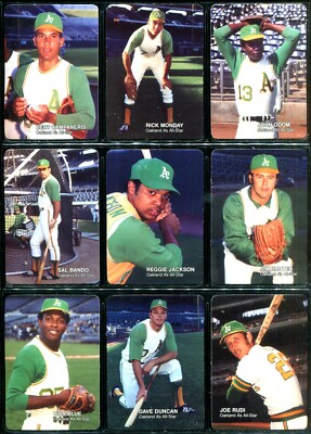 1987 Mothers Cookies OAKLAND A'S 21/28 BLUE FINGERS HUNTER REGGIE JACKSON TENACE
