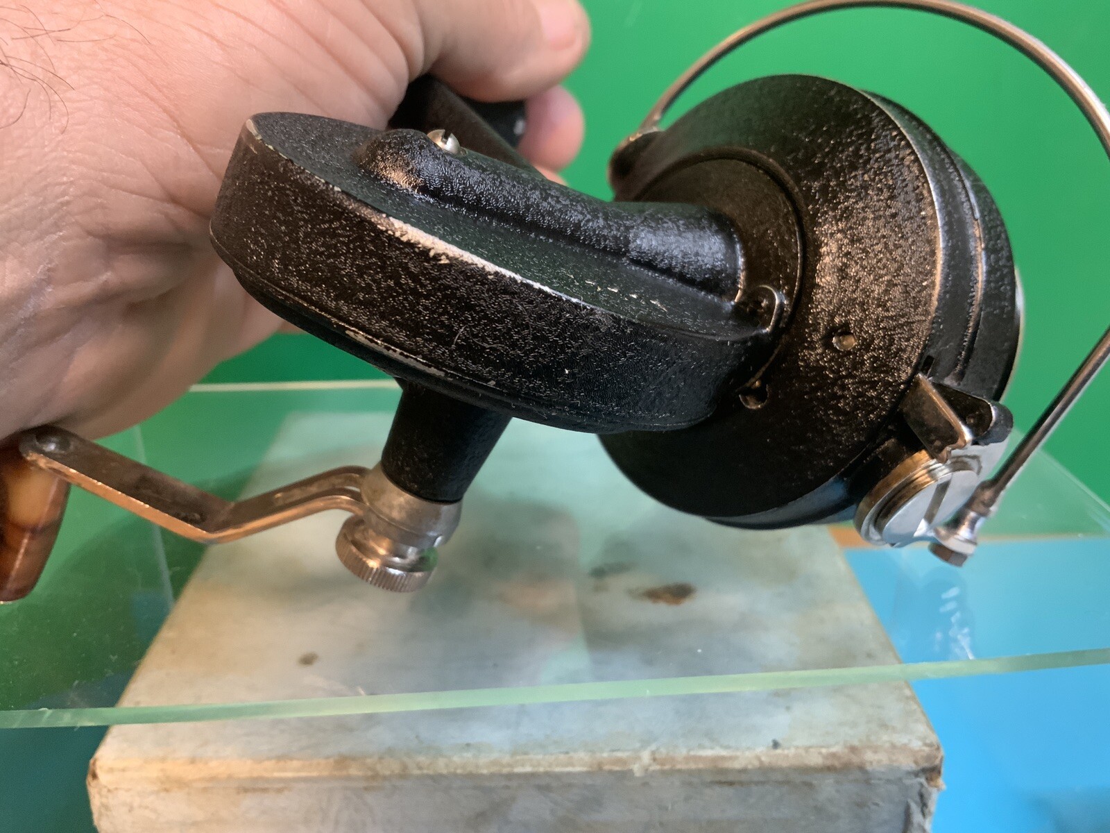 VINTAGE HERTER FISHING REEL WITH BOX AND PAPERWORK. VERY CLEAN WORKING REEL 109 