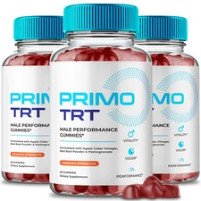 (3 Pack) Primo TRT Male Gummies, PrimoTRT Maximum Performance Gummys for Men