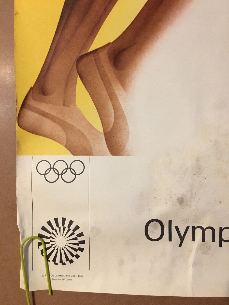 Original Vintage Poster 1972 Munich Olympics 70s Olympische Spiele