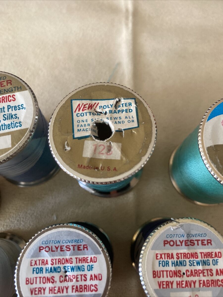 Vintage Lot of 13 Rolls of Thread by J.P. Coats Dual Duty Vintage Lot of 13 Rolls of Thread by J.P. Coats Dual Duty