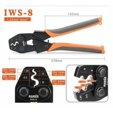 IWISS IWS-8 Ratchet Crimping Tool for Non-Insulated Terminals UT OT SC Pliers
