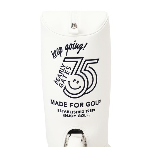PEARLY GATES PG 35th Caddy Bag White 46inch Compatible Unisex Golf Japan New - Picture 6 of 22