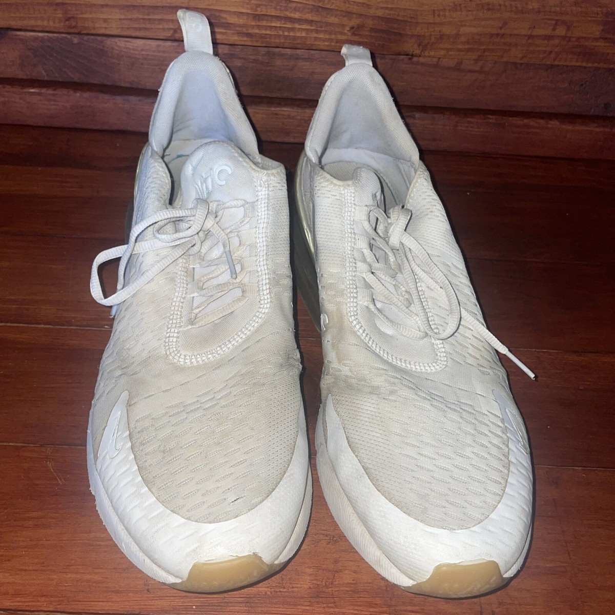 Nike Air Max 270 White Men\'s Size 14 Gum Light Brown Shoe Sneakers DC1702-100 Unboxing Aesthetic: Nike Air Max 270 - White & Gum Light  main image 2