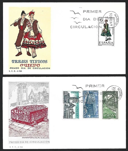 (AOP) Spain 1969 FDC collection (28)