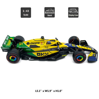 1:43 2024 F1 McLaren MCL38 Model Car Monaco Grand Prix Formula 1