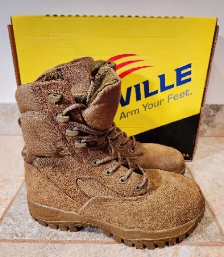 Belleville steel toe top hot weather boots