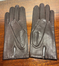 Vintage Brown Leather Gloves Womens Japan Soft Brown Retro Ladies Gloves