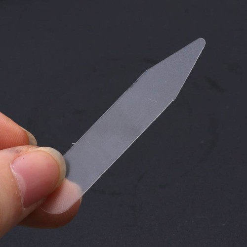 200Pcs Plastic Collar Stays Stiffeners Stay Bones Shirt Men's Clear Collar Stays - Picture 11 of 16