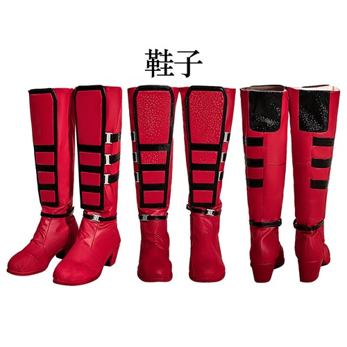 Deadpool 3 Lady Deadpool Wanda Wilson Cosplay Kostüm Geschenk Halloween Outfit Requisiten - Bild 20 von 21