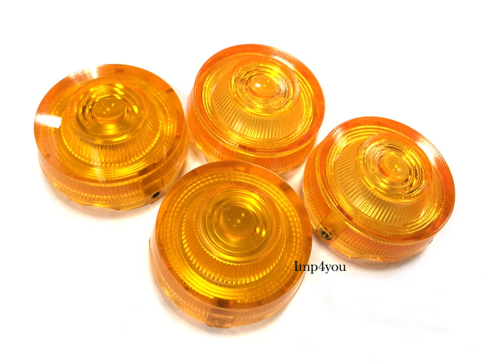Early type Kawasaki B1 B1T B1L B1TL Turn Signal Winker lamp Lenses 4PCS Foto 2 de 3