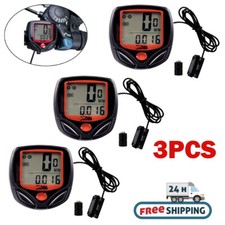 Bike Bicycle SPEEDOMETER Cycle Digital Odometer Computer MPH KMH Waterproof LCD