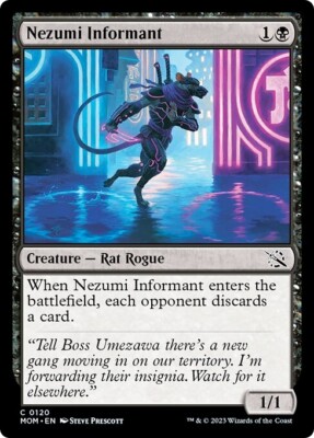 NEZUMI INFORMANT x4 mtg NM-M March of The Machine 4 Common