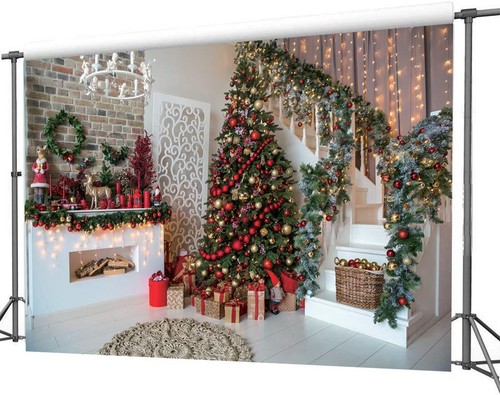 8x6FT Christmas Backdrops Christmas Photography Backdrops Child Christmas Fir... - Picture 4 of 7