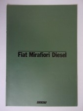 FIAT 131 MIRAFIORI DIESEL orig 1980 Sales Brochure - English text for Ireland
