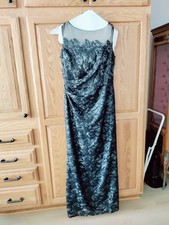 David Meister Black Beaded Gown Size 10