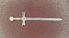 7.9 Grams .999 Fine Silver Sword Blade Hand Pour Letz Go Made Bullion Bar Detail