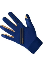 2024 WORKMAN3 Youth S Batting Gloves Leather Weather Resistant Blue/Brown (E79)