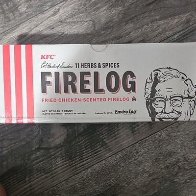 KFC 11 Herbs & Spices Firelog Fried Chicken-Scented, Quick Light 5 lb 1pk
