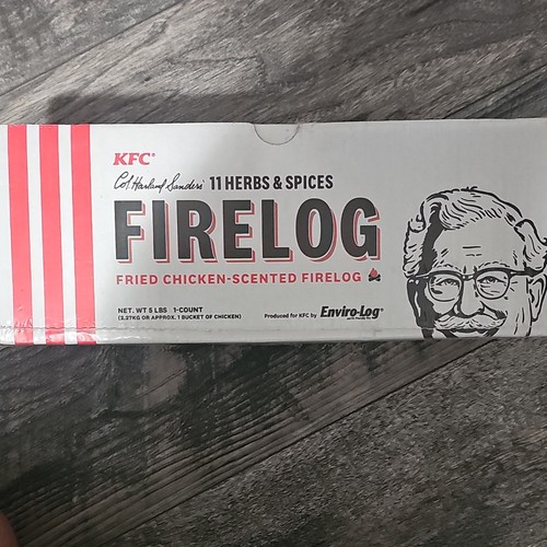 KFC 11 Herbs & Spices Firelog Fried Chicken-Scented, Quick Light 5 lb 1pk