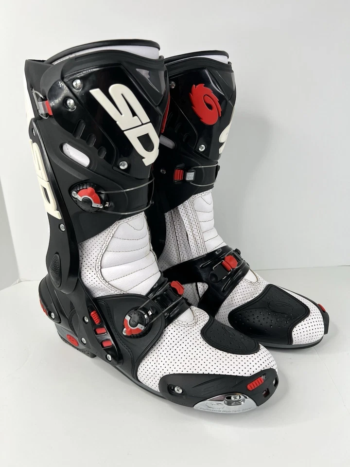 Botas de motocicleta Sidi Vortice Air bicicleta de calle carreras blancas para hombre 11 EE. UU. / 45 UE Foto 4 de 4