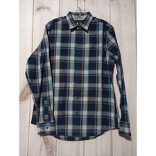 Banana Republic Men's Slim Fit Blue Button-Down Shirt - M