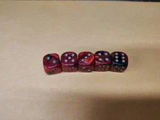 Vintage Small Dice Lot Of( 5)  1/2"