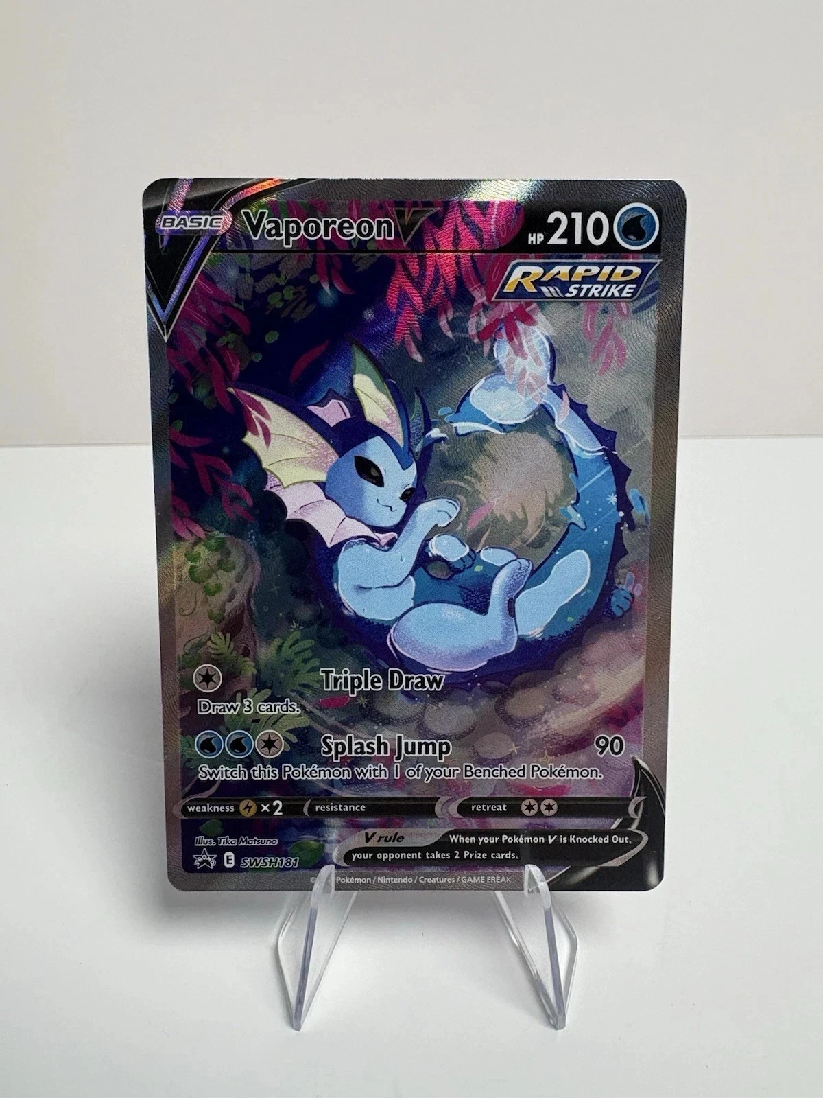 Vaporeon V SWSH181 - SWSH: Sword & Shield Black Star Promo - NM Holo