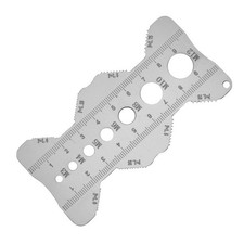 Bolt Nut Gauge Thread Pitch Checker Metric Ruler Screw Size Identifier Measuring