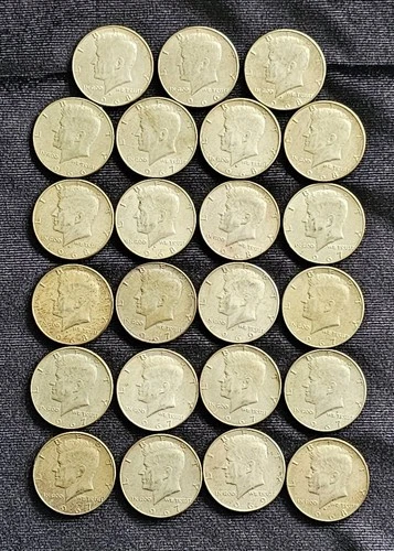 23 Kennedy 40% Silver Half Dollar Coins Bullion 1965 - 1969 $6.00 Face Value