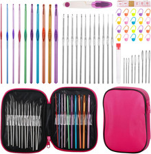 Crochet Hooks Set, 54 Pack Crochet Needles Set Crochet Kits for Beginners, Ergon