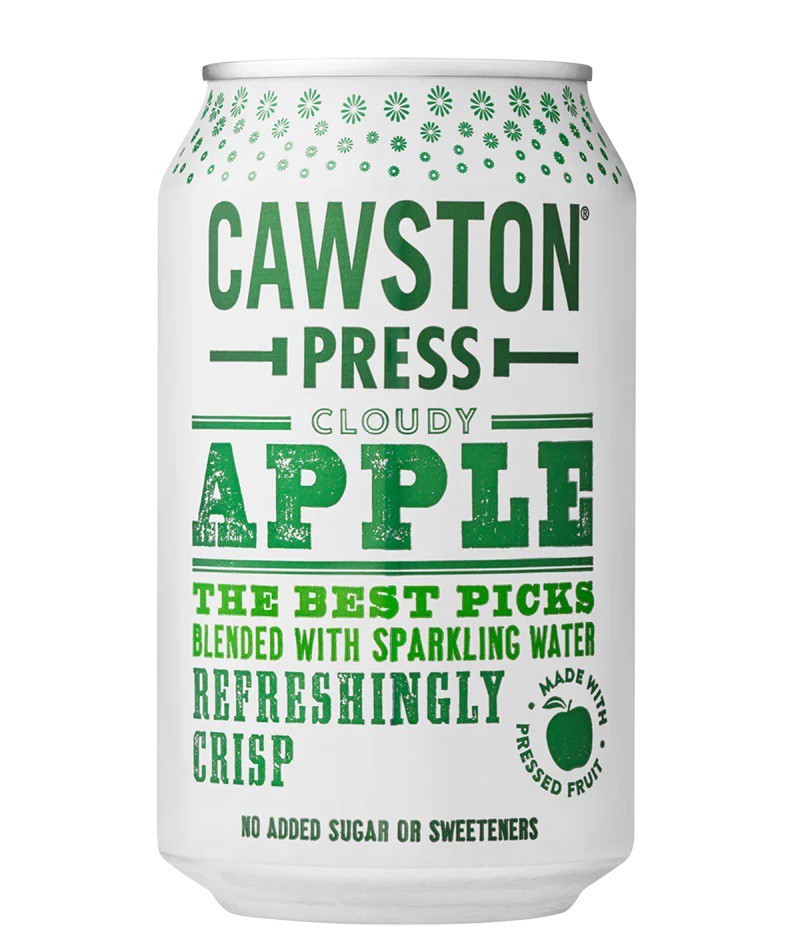 Cawston Press Sparkling Cloudy Apple Cans 330ml - Pack of 3