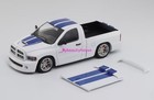 GCD 1:64 White RAM SRT-10 Pickup Truck Sports Model Diecast Metal Car