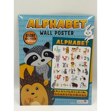 Bendon Giant Alphabet ABC Learning Wall Poster Animals Preschool Classroom NEW