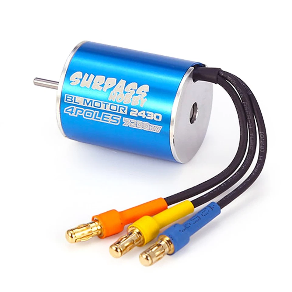 Surpass Hobby 2430 8200KV 7200KV 5800KV Brushless Motor& 25A ESC for 1/18 RC Car - Image 2 of 4