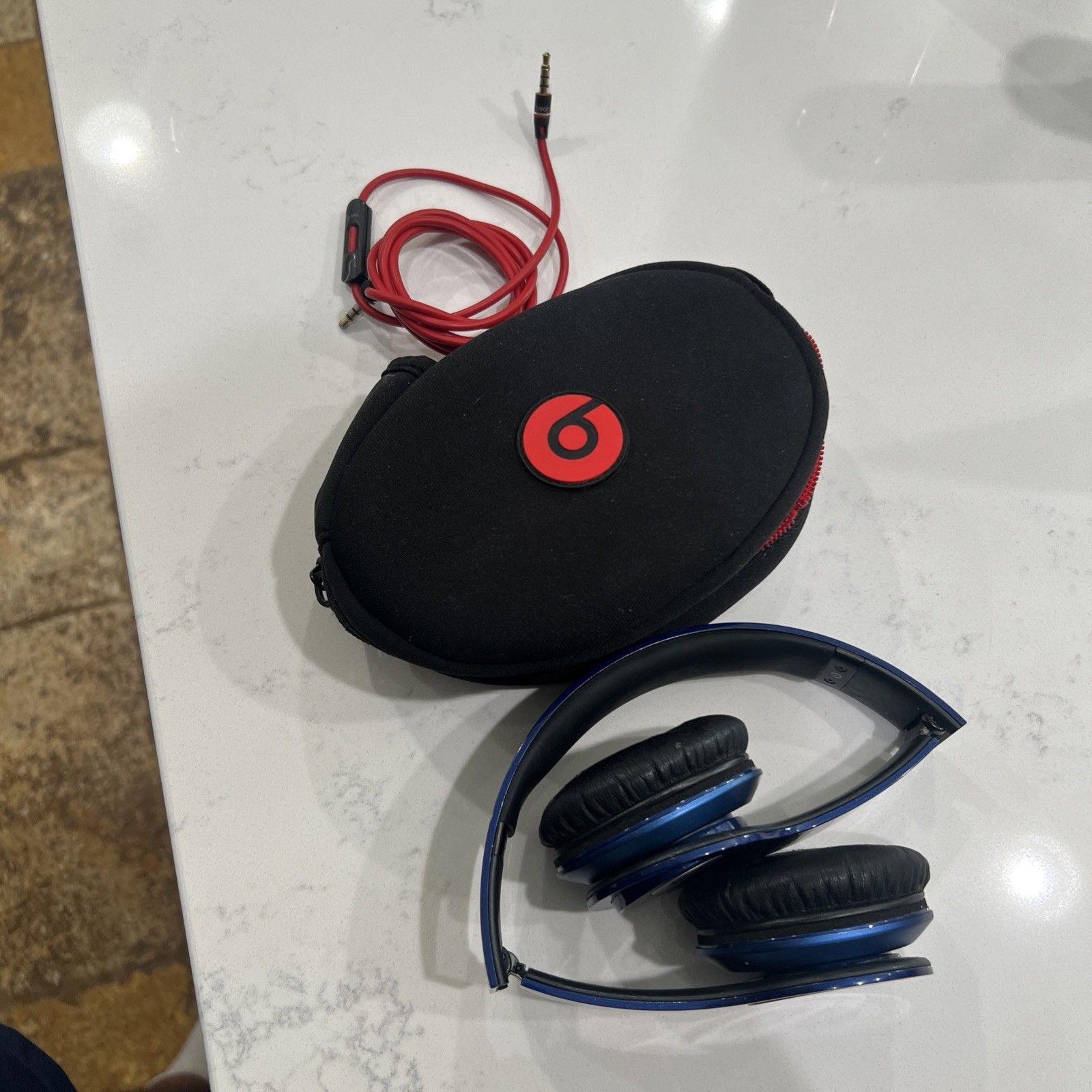 Beats by Dre Solo HD Navy Wired *Tested Working*