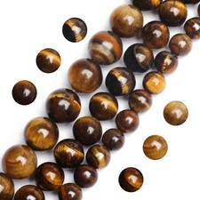 Natural Tiger Eye Beads Round Loose Beads 4mm 6mm 8mm 10mm For Jewelry Making