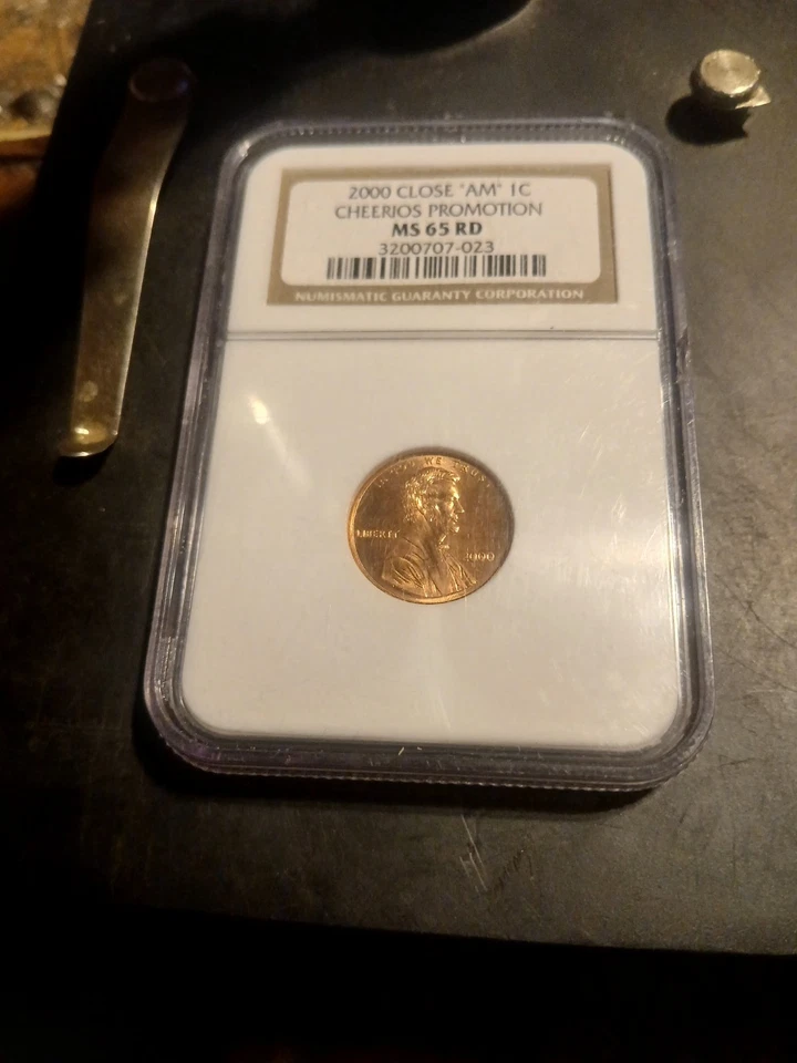   SUPER RARE CHEERIOS NGC CERTIFIED MS65 RD LINCOLN CENT Cherry.  BEAUTIFUL GEM - Image 2 of 4