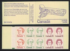 Canada Airplane Burges Dunne Booklet 1974 MNH SG#SB80b