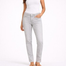 Democracy Ab Solution Skinny Jeans Women s 8 Gray Wash Stretch Ankle
