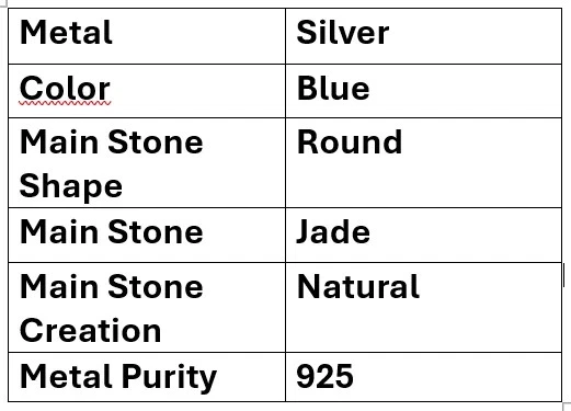 Blauer Saphir Jade Edelstein 925 Sterlingsilber 40 " Fadenhalskette 4.5mm Perlen - Bild 3 von 4