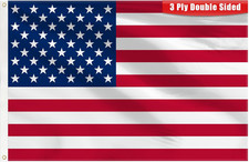 3X5 Ft Double Sided Premium American Flags Do...