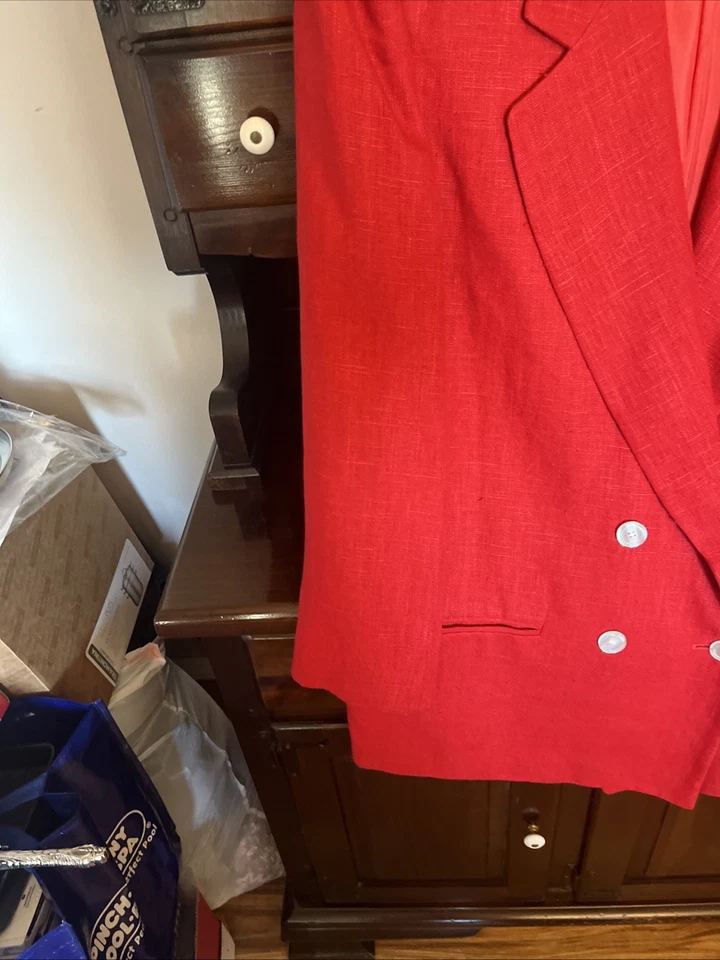 Blazer rojo oversize vintage años 80  Foto 4 de 4