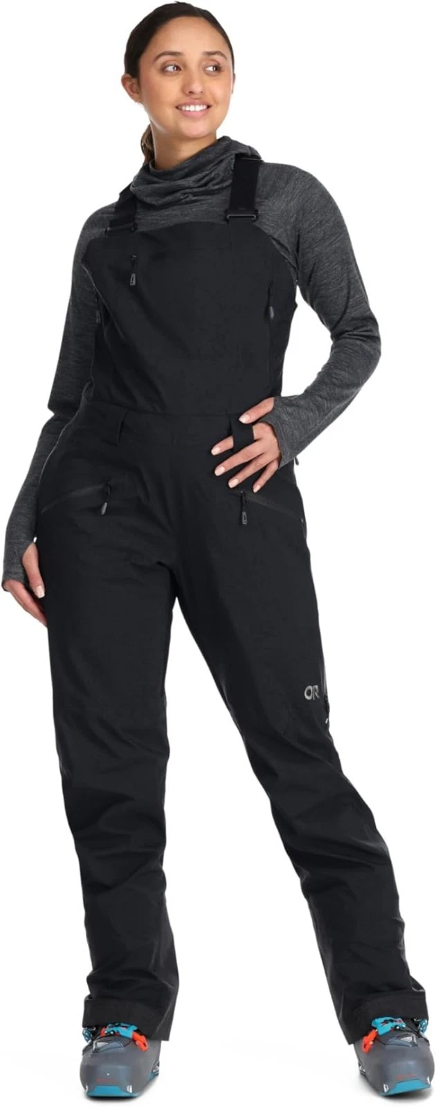 $629 Outdoor Research Women's Hemispheres II Gore-Tex Bib Ski Pants | Black | M