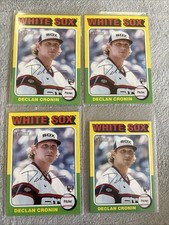 4 DECLAN CRONIN RC lot 2024 Topps Heritage Base x3 + Mini WHITE SOX MARLINS