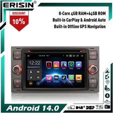 64GB Android 14 DAB+ Autoradio DVD Ford C/S-Max Galaxy Kuga Focus Transit Mondeo