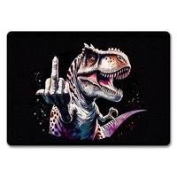 Dino Mittelfinger FußMatte In 35X50 Cm Ohne Rand