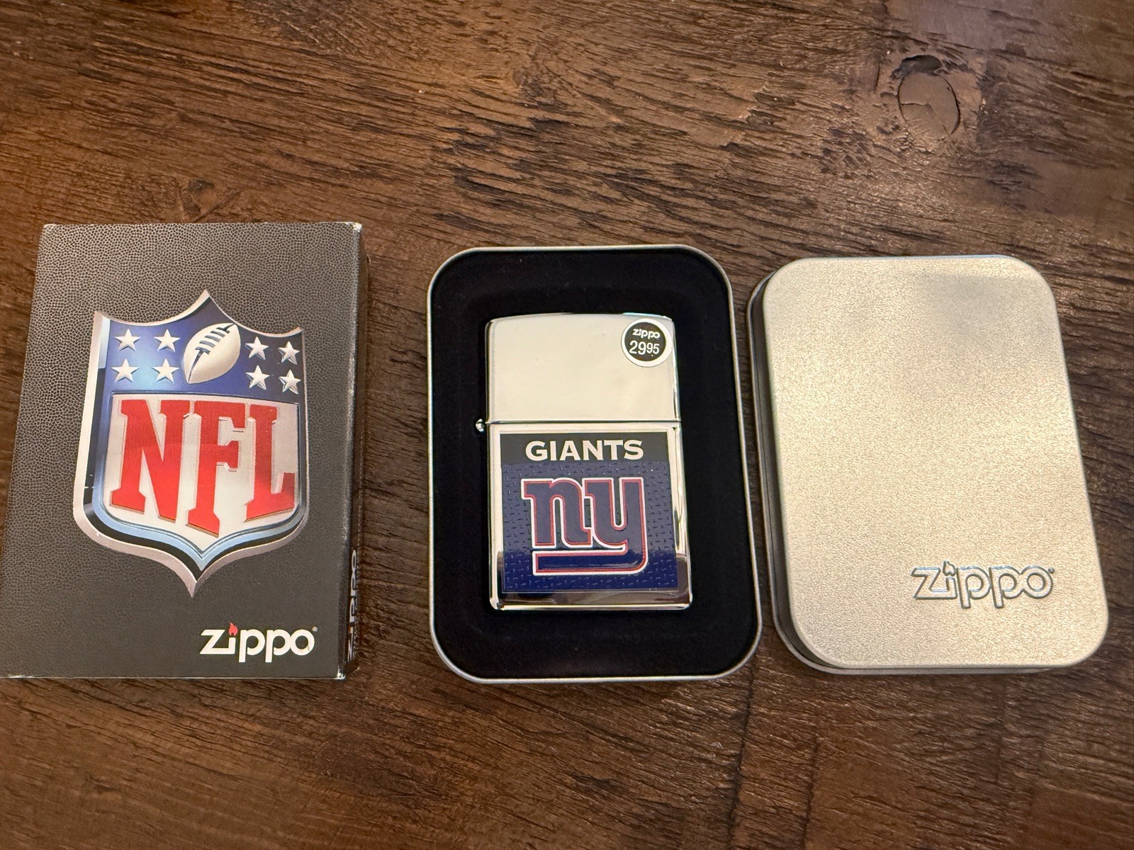 NFL New York Giants Zippo Lighter-Sealed w/box