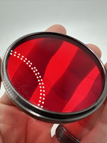 Vintage Vivitar Red No. 25 (A) 55MM Filter Made In Japan With Case - Picture 8 of 12